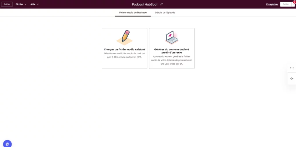 Hub content - logiciel podcast