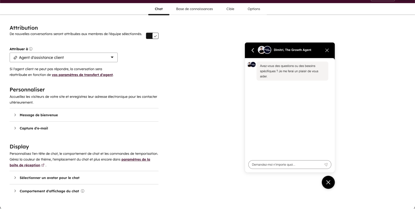 hub service - ia chatbot