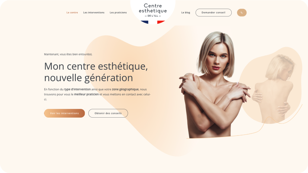 Création de site internet pour Centre Esthétique de l’Ill