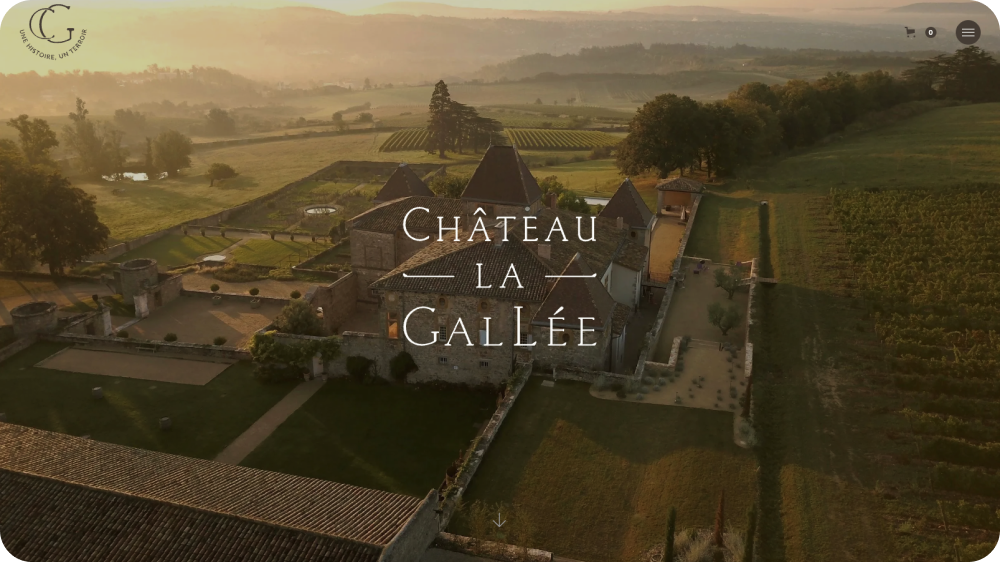 Refonte de site internet pour Château la Gallée